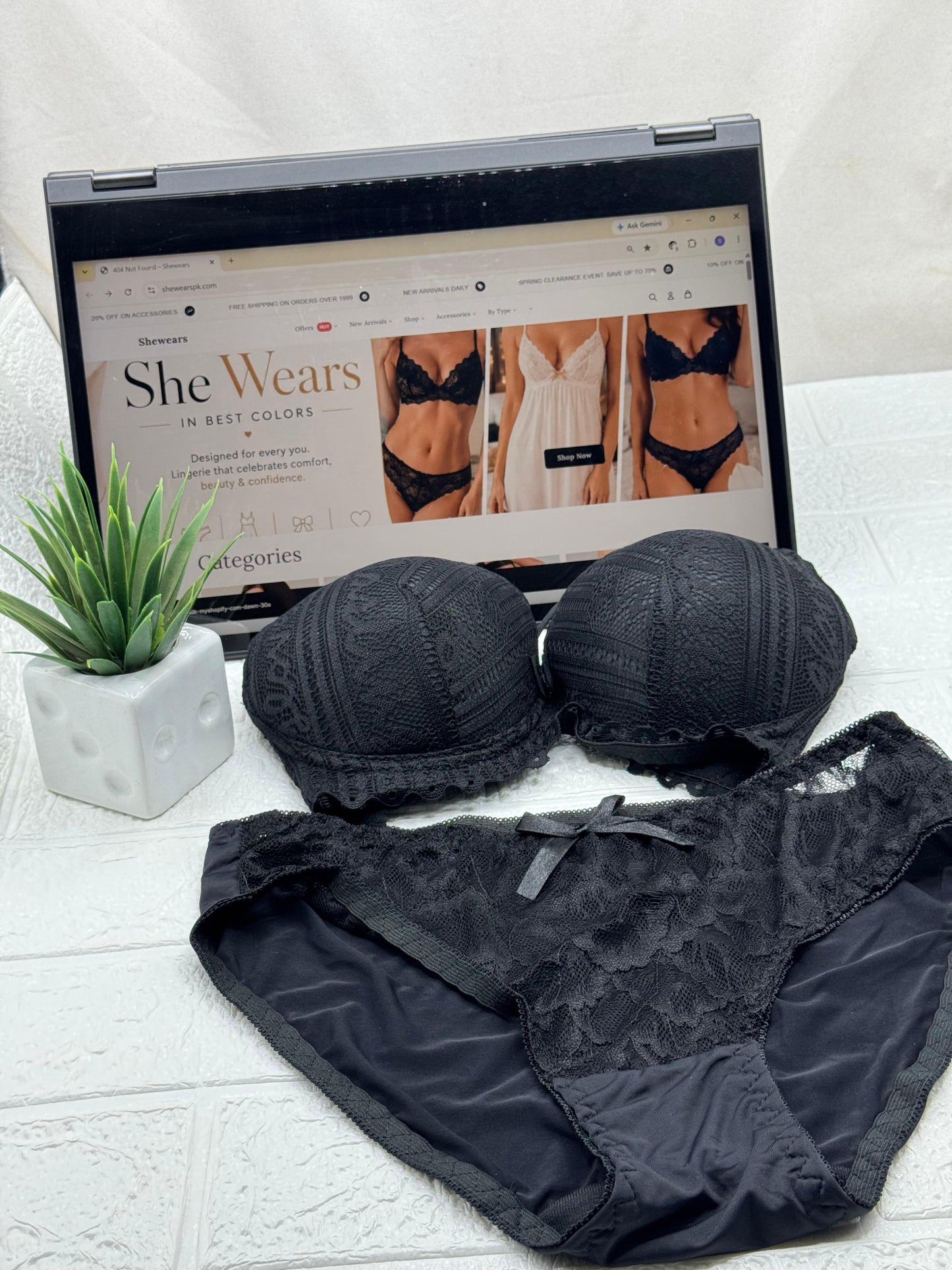 Cotton Net Bra Set Paded All Colors are Available