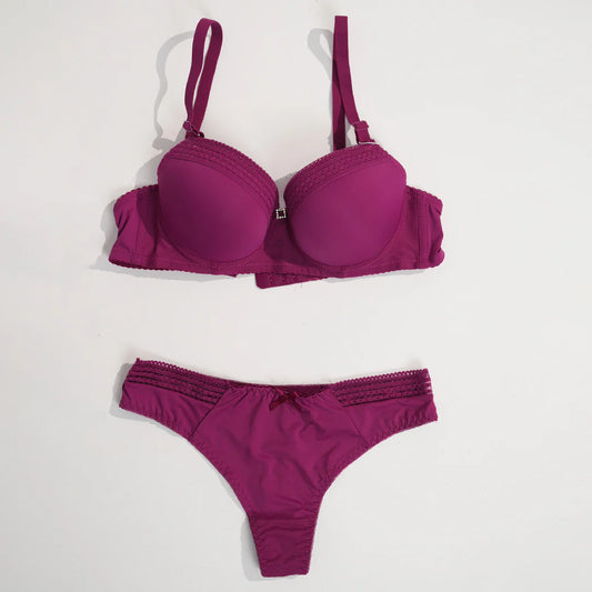 Push Up Cup Wire Bra Set