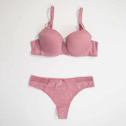 Push Up Cup Wire Bra Set