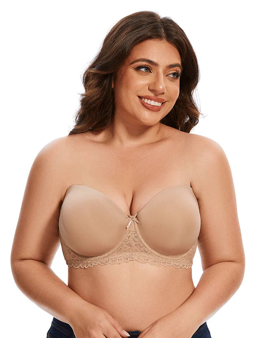 Curvy Lightly Padded strapless Wired Bra