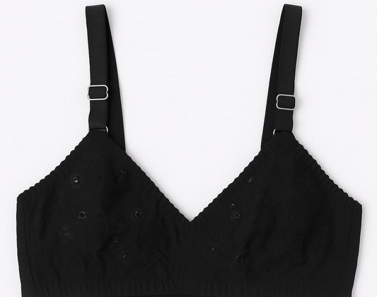 Cotton Sada Bra Pack of 3 – Mehroon, Black & Skin Color | Comfortable 3 Hook Non-Padded Bra for Women - 32