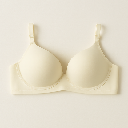 Cotton Light Padded Bra – Comfortable Everyday Wear (Sizes 32–42, Beige)