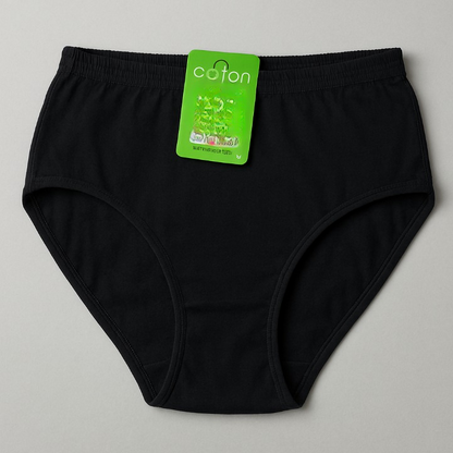 Malai Soft Fabric Underwear for Women – High Quality, Comfortable & Lightweight Everyday Panty in Black & Skin