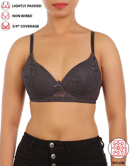 Lightly padded wire-free 3/4th
