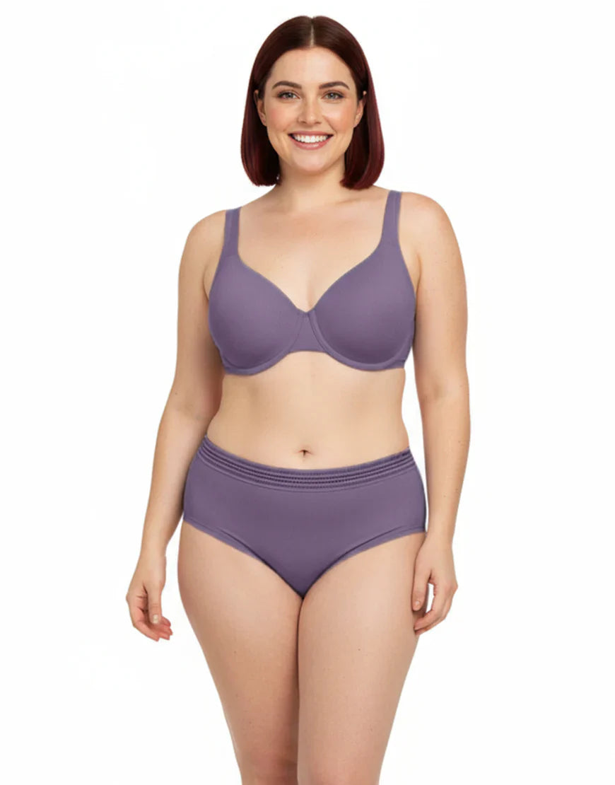Double layered wired bra