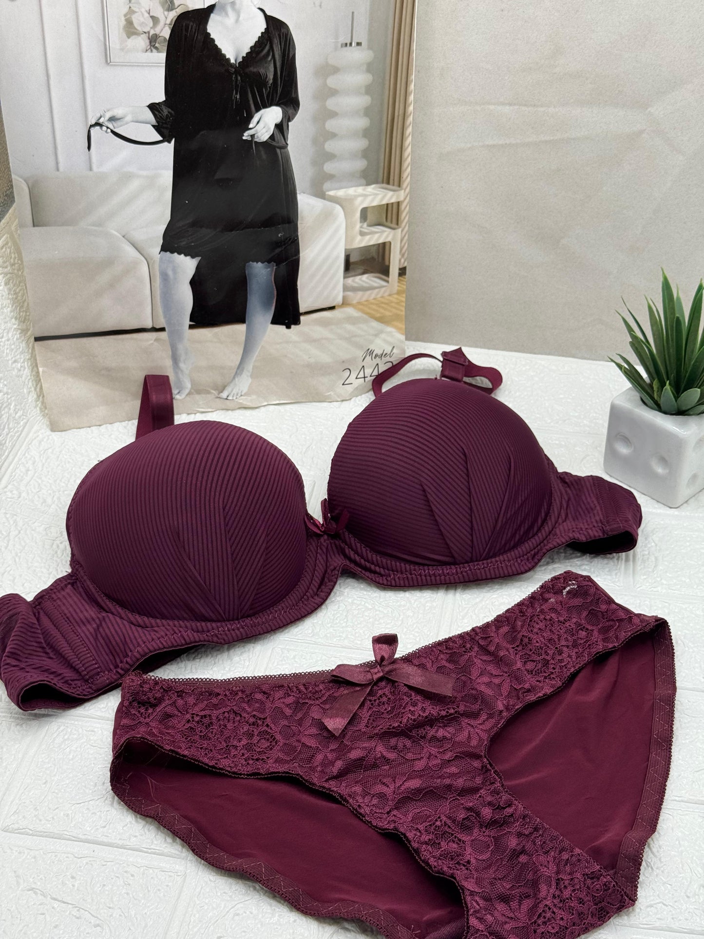 Paded Big Size Bra Set