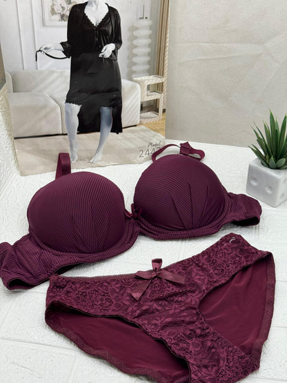 Paded Big Size Bra Set