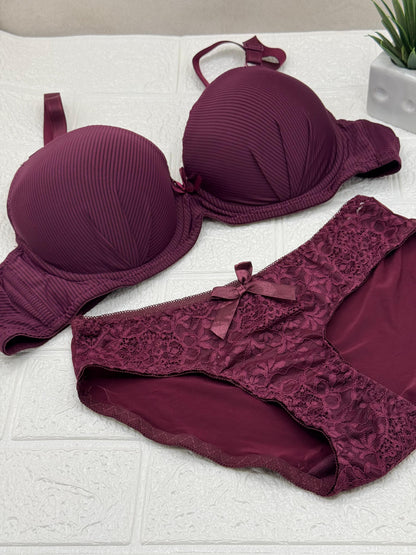 Paded Big Size Bra Set