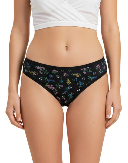 Pack of 5 super cotton stretch printed bikini