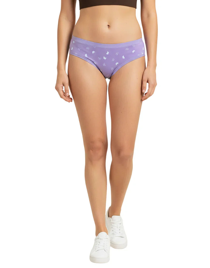 Pack of 5 super cotton stretch printed bikini