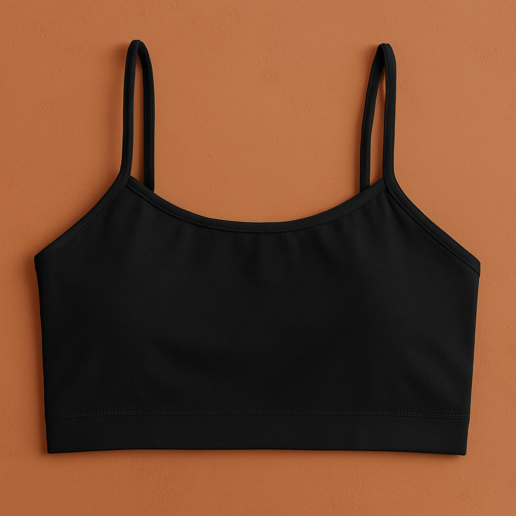 Teenagers’ Malai Non-Padded Bra – Soft, Lightweight & Comfortable Everyday Wear Lingerie, Plain Design in Beige & Black