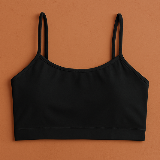 Teenagers’ Malai Non-Padded Bra – Soft, Lightweight & Comfortable Everyday Wear Lingerie, Plain Design in Beige & Black
