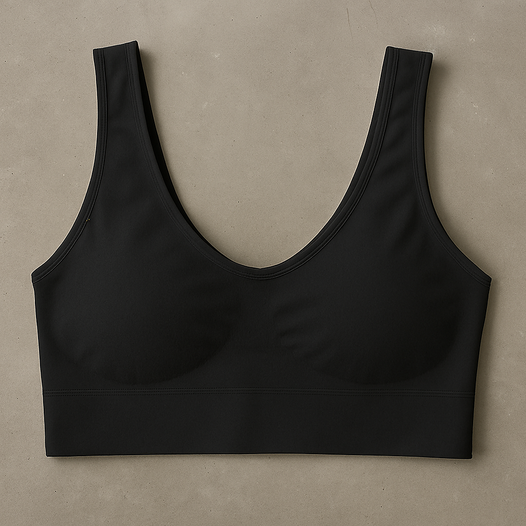 Ladies Air Bra – Soft Jersey Fabric, Plain Non-Padded Design, Comfortable & Lightweight Everyday Wear Lingerie in Skin & Black