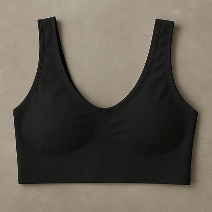 Ladies Air Bra – Soft Jersey Fabric, Plain Non-Padded Design, Comfortable & Lightweight Everyday Wear Lingerie in Skin & Black